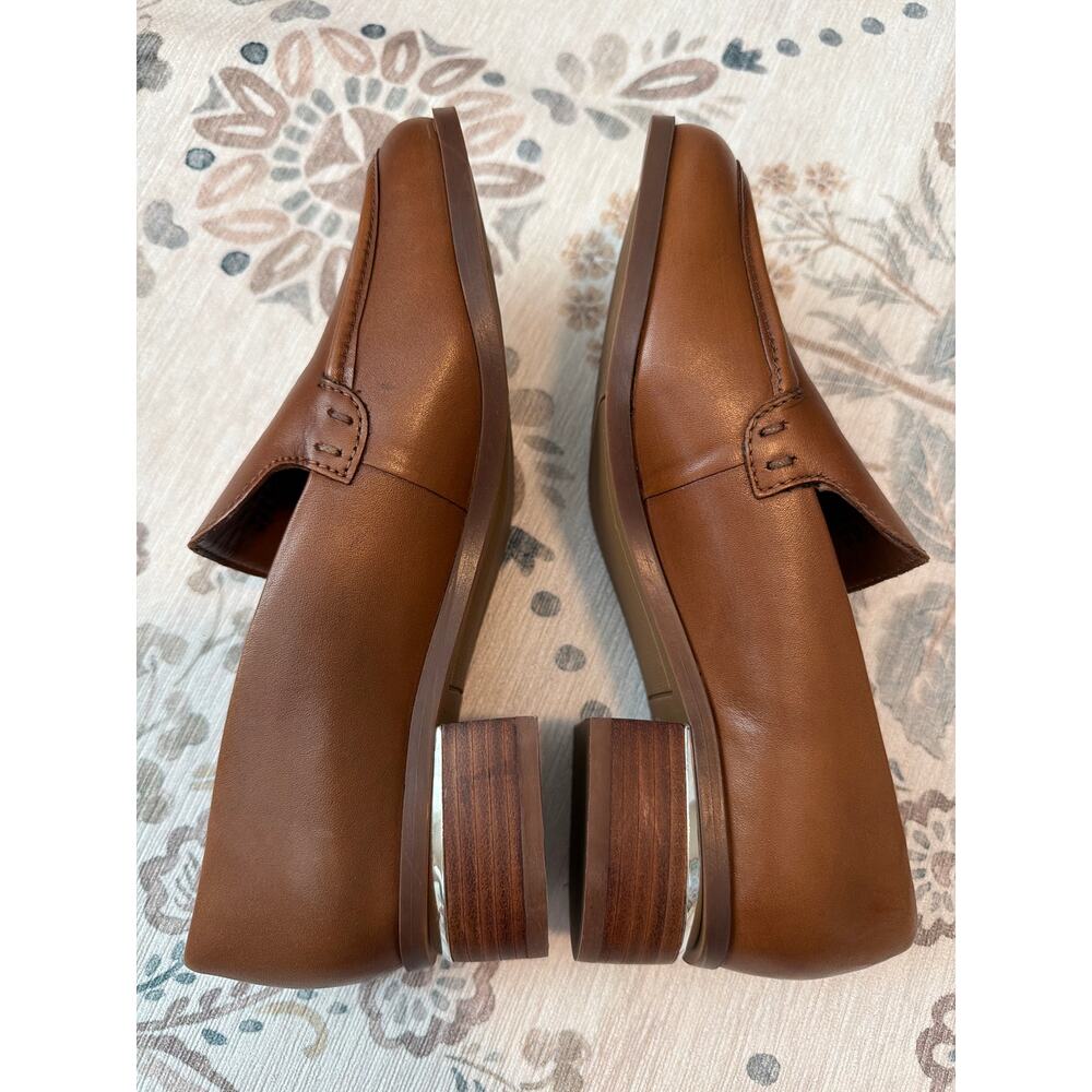 Franco Sarto Women’s Newbocca Loafer Cognac Leather Size 7.5 M - Picture 6 of 8